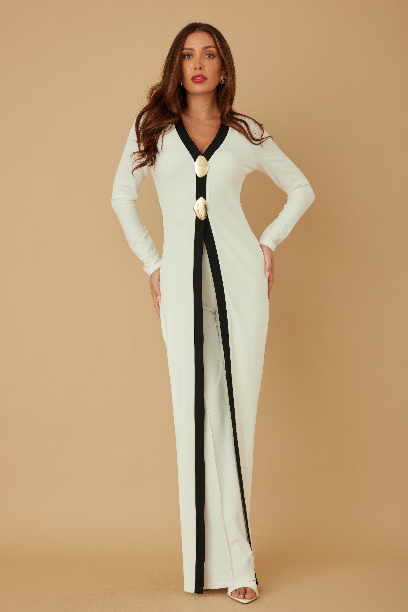 Mirror Stone Long Layer Jumpsuit-Product Type | Naughty Smile Fashion