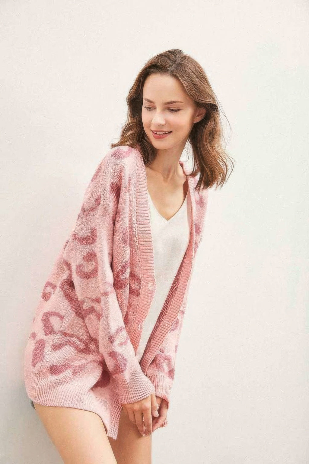 Leopard Button Down Cardigan-Product Type | Naughty Smile Fashion