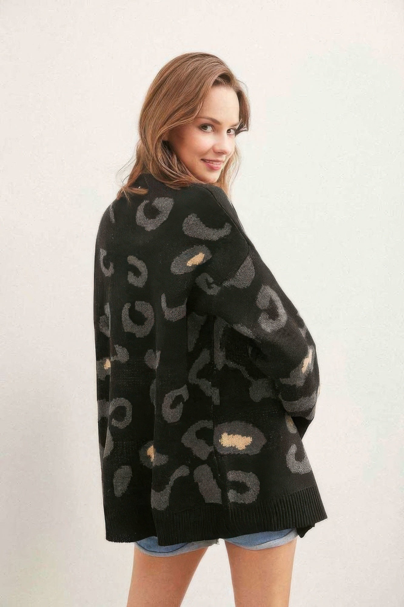 Leopard Button Down Cardigan-Product Type | Naughty Smile Fashion
