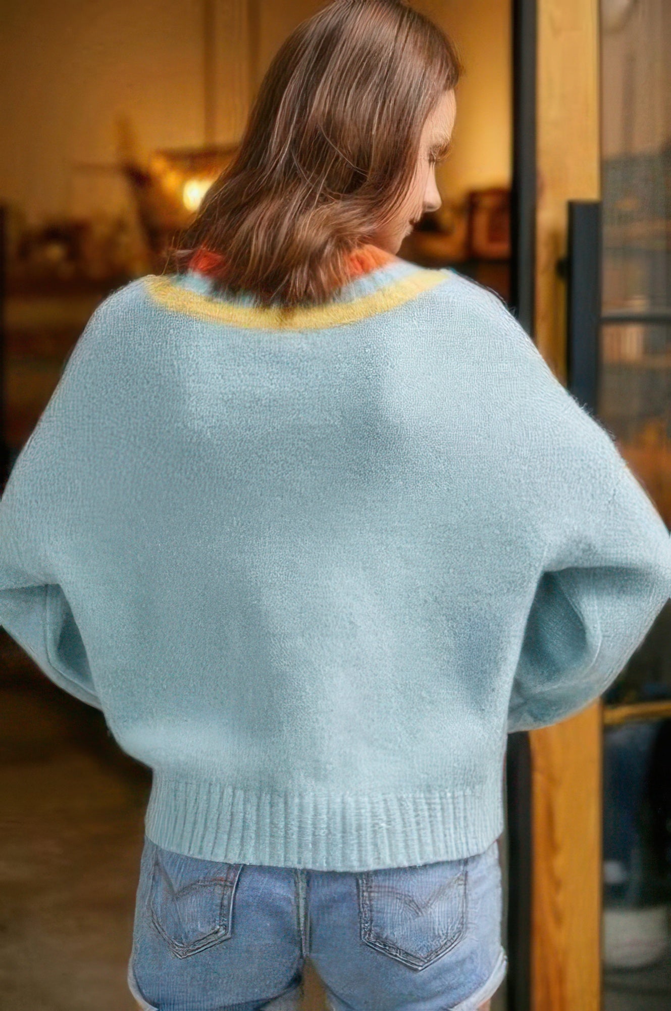 Overlap V Neck Sweater-Product Type | Naughty Smile Fashion