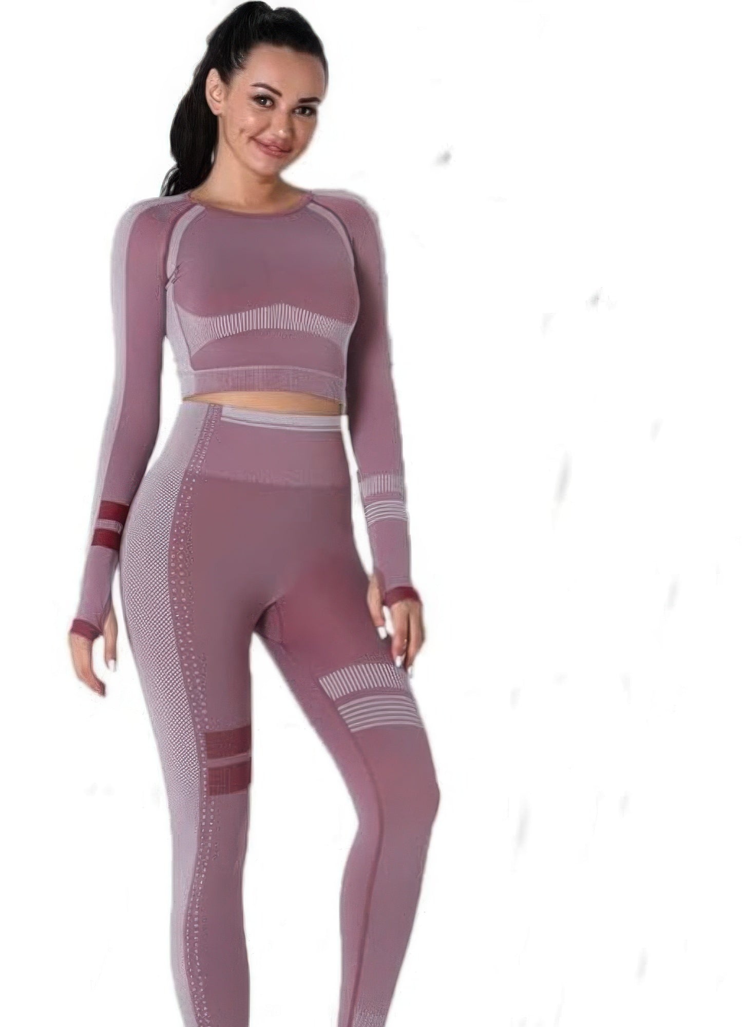 Seamless Long Sleeve Solid Yoga Set-Product Type | Naughty Smile Fashion