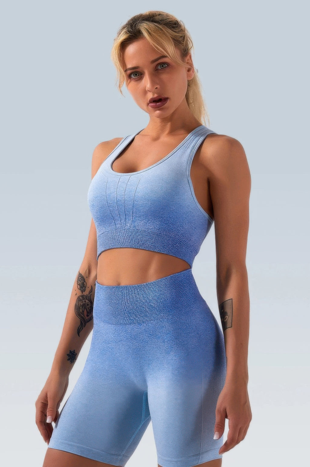 Ombre Seamless Two Piece Set-Product Type | Naughty Smile Fashion
