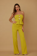Scrunched Golden Stone Strapless Sets-Product Type | Naughty Smile Fashion