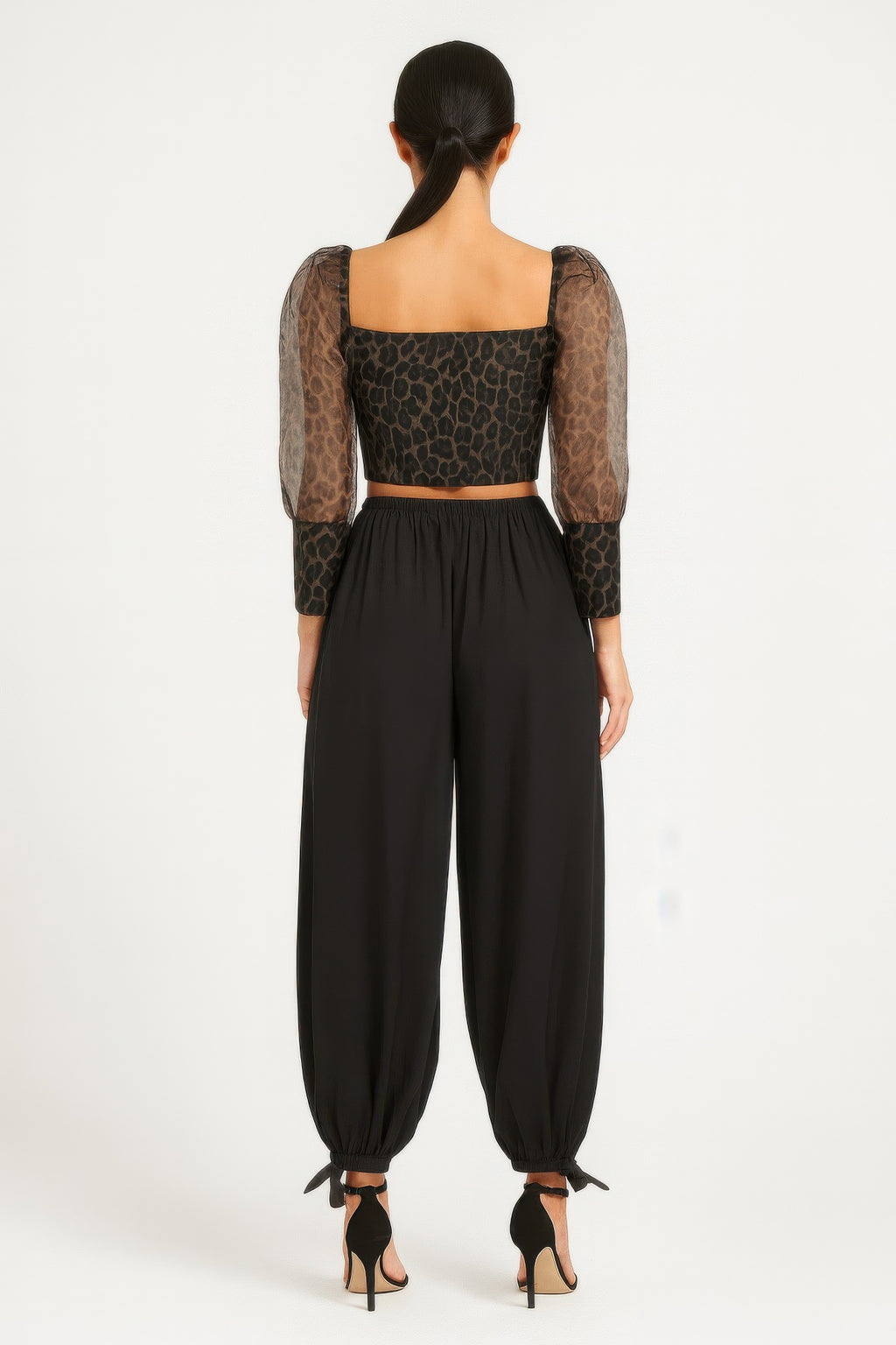 Sheer Leopard Print Crop Top-Product Type | Naughty Smile Fashion