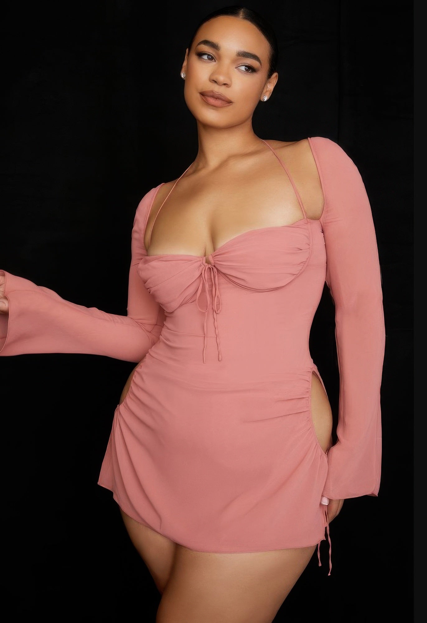 Peek Hole Mini Dress-Product Type | Naughty Smile Fashion