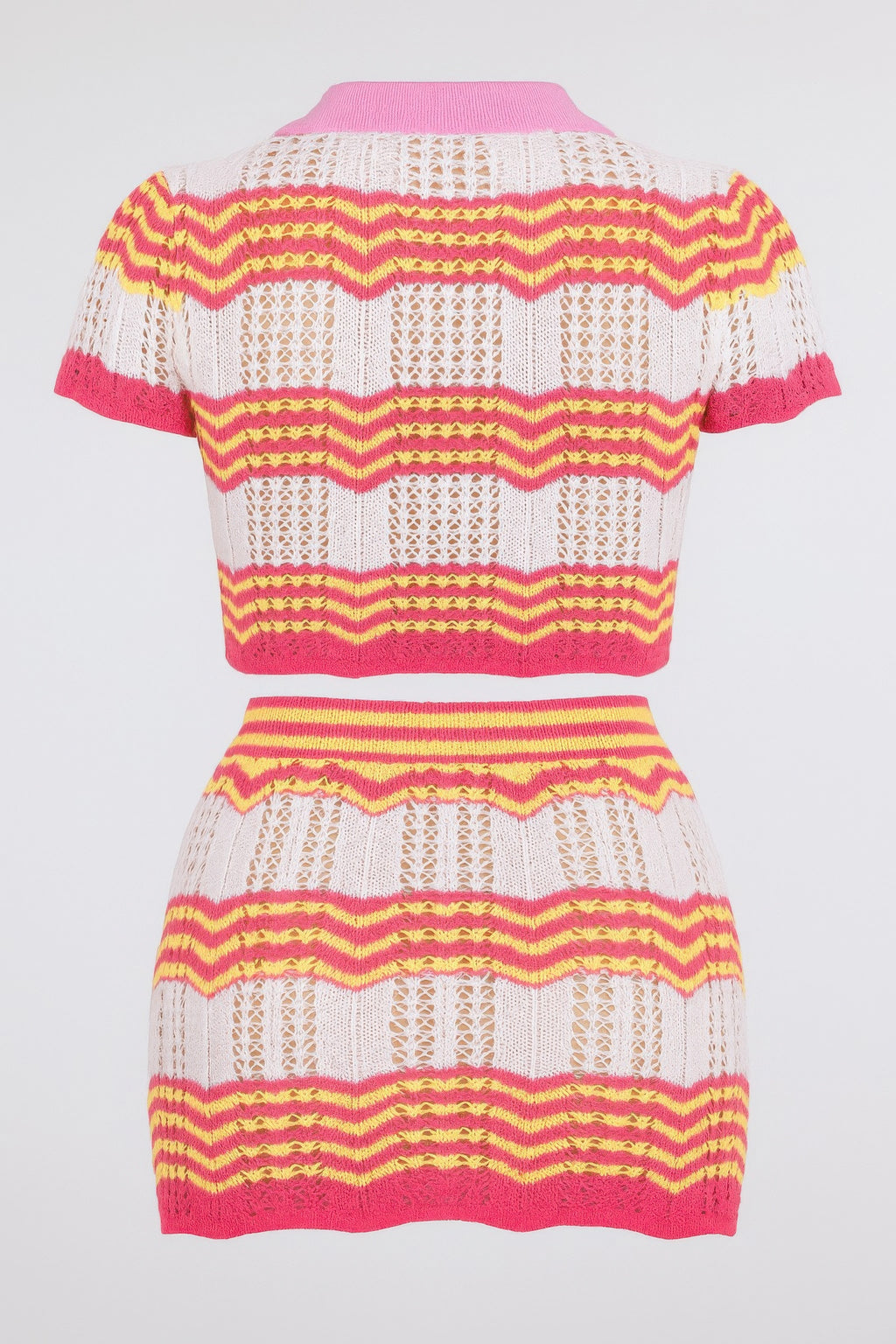 Zig Zag Crochet Two Piece Set-Product Type | Naughty Smile Fashion