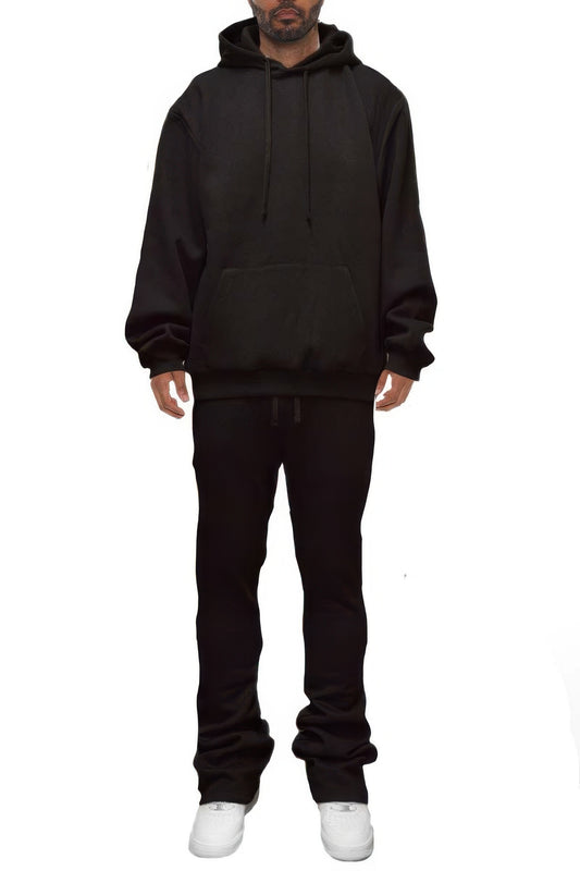 New Arrival – Men's Solid Stacked Flared Track Set – New Arrival Now Live