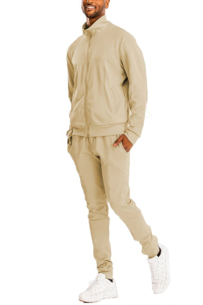 New Arrival – Full Zip Up Solid Track Jacket Set – New Arrival Now Live